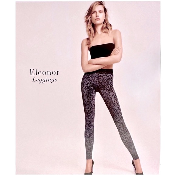 WOLFORD Eleonor Leggings Shimmer Animal Print European‎ Designer Quality Brand - Picture 1 of 15